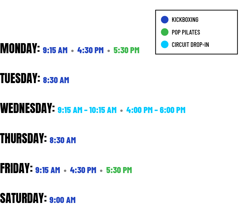 EMA Fitness Division Class Schedule